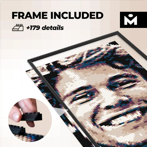 Vista 3 de Color M - Juego de construcción de mosaico fotográfico personalizado Kit de manualidades para creación de arte de pared de ladrillo a partir