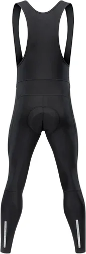 Vista 2 de Przewalski Pantalones de ciclismo con peto para hombre, acolchados 4D, mallas térmicas con peto para bicicleta, leggings para equitación, mallas