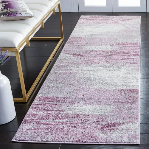 Vista 5 de SAFAVIEH Colección Adirondack Alfombra de Pasillo - 2'1" x 6', Marfil y Salvia, Diseño Abstracto Moderno, No Desprende Pelusa y Fácil Cuidado, Ideal