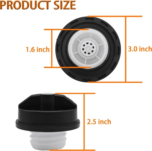 Vista 5 de Fokes Tapa de Combustible con Cierre, Tapa de Combustible con Cerradura Compatible con 4Runner Tacoma Tundra Acura Honda CRV Infiniti Mazda Nissan