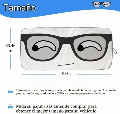 Vista 6 de HOMEYA Parasol para parabrisas de automóvil, parasol automático de panda de dibujos animados plegable, protector de visera solar, reflector de rayos