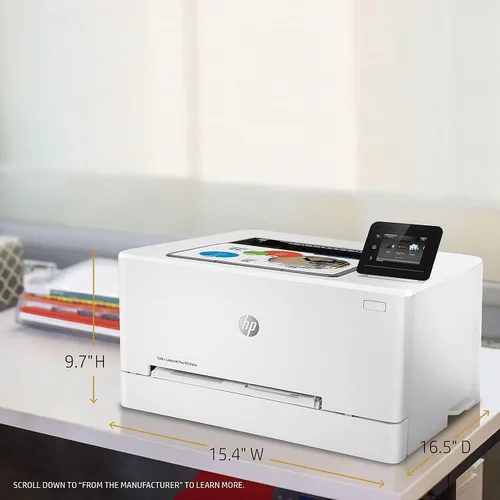 Vista 4 de Impresora láser inalámbrica a color HP LaserJet Pro M254DW