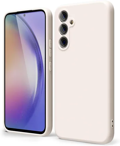 Vista 163 de oakxco Funda para teléfono Samsung Galaxy A12 con agarre de silicona líquida, linda delgada fina suave cubierta de gel de goma TPU lisa para mujeres