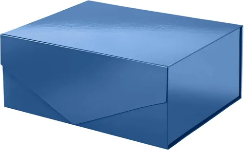 Vista 11 de PACKHOME Caja de regalo grande con tapa de 13.5 x 9 x 4.1 pulgadas, resistente caja de regalo plegable con cierre magnético