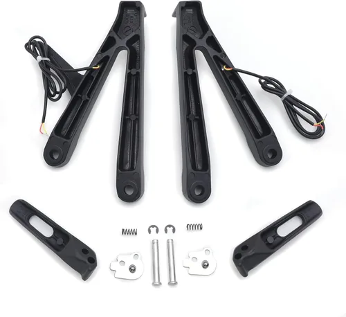 Vista 7 de MT390-007-POLISH Soporte de clavijas de pie delantero plateado compatible con CBR 600 RR 2003-2006