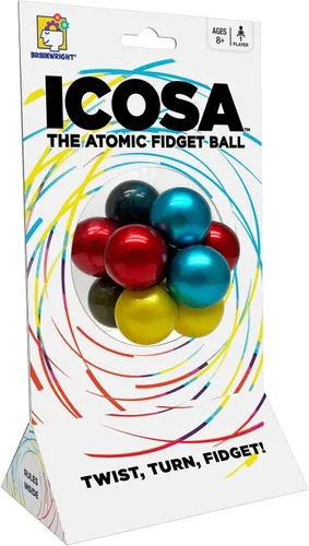 Vista 2 de Brainwright - ICOSA - La Pelota Fidget Atómica - ¡Gira, Voltea, Fidgetea!