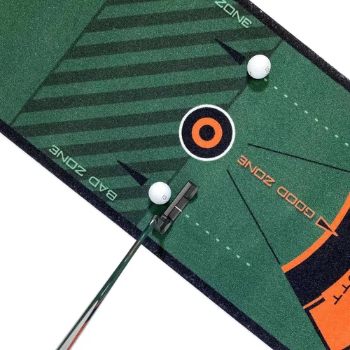 Vista 6 de WELLPUTT - Alfombrilla de entrenamiento de golf para putting - 13 pies verde