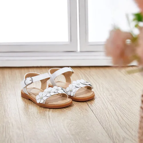 Vista 4 de GINFIVE Sandalias para niñas pequeñas, zapatos de verano para niñas pequeñas
