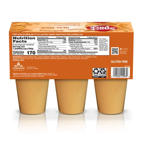 Vista 8 de SNACK Pack Dragon Treasure - Vasos de pudín saborizado.