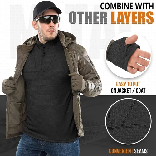 Vista 6 de Delta Level 2 - Ropa interior térmica para hombre con forro polar