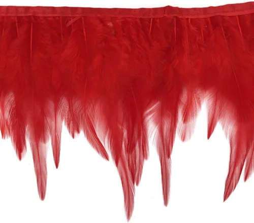Vista 13 de Shekyeon 2 yardas de decoración para vestido con plumas de cuello de gallo