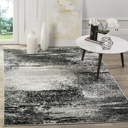 Vista 11 de SAFAVIEH Colección Adirondack Alfombra de Pasillo - 2'1" x 6', Marfil y Salvia, Diseño Abstracto Moderno, No Desprende Pelusa y Fácil Cuidado, Ideal