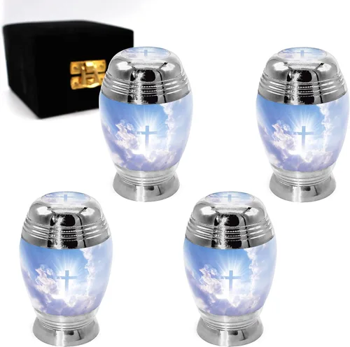 Vista 9 de Aurora Borealis Urna de cremación para cenizas para adultos, hombres y mujeres, Urnas de cremación personalizadas para cenizas humanas, urnas