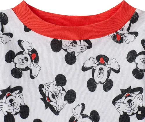 Vista 5 de Disney Pijama de algodón de Mickey Mouse de 4 piezas para bebé niño