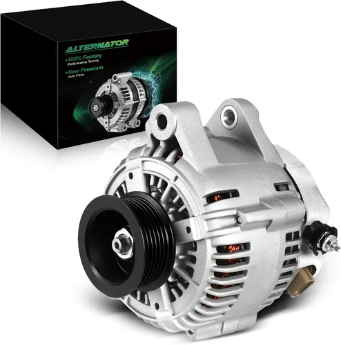 Vista 45 de Alternador de 4.0L para: Ford Explorer 2002 2003 2004, Explorer Sport Trac 2001-2004 para: Mercury Mountaineer 2001-2004, polea de 6 ranuras de 12V