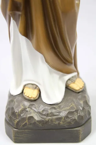 Vista 6 de Vittoria Collection Figura de escultura de estatua de San José de 19 pulgadas, fabricada en Italia, para interiores y exteriores