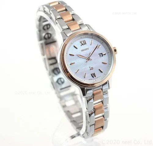 Vista 7 de Orient RN-WG0415A iO Ladies Metal Natural & Plain Solar Reloj Enviado desde Japón, Moderno