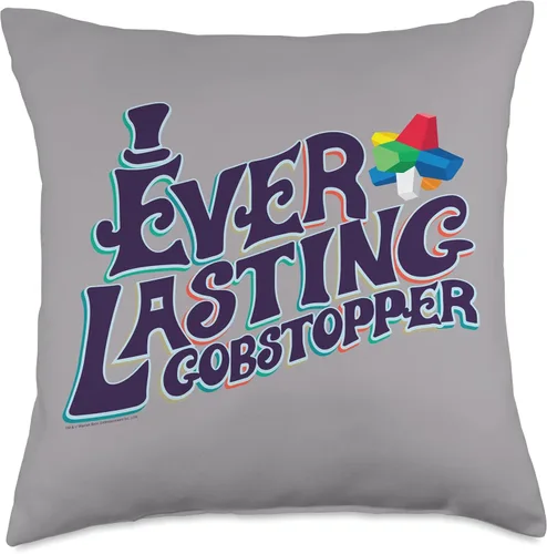 Vista 5 de Willy Wonka Chocolate Factory Everlasting Gobstopper - Almohada (16.0 x 16.0 in), multicolor