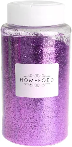 Vista 7 de Homeford Botella de purpurina fina, 1 libra a granel (negro)