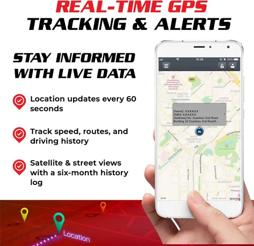 Vista 4 de Spy Spot OBD2 - Rastreador GPS para automóviles, camiones y vehículos de flota, dispositivo de seguimiento de vehículos en tiempo real con tarjeta