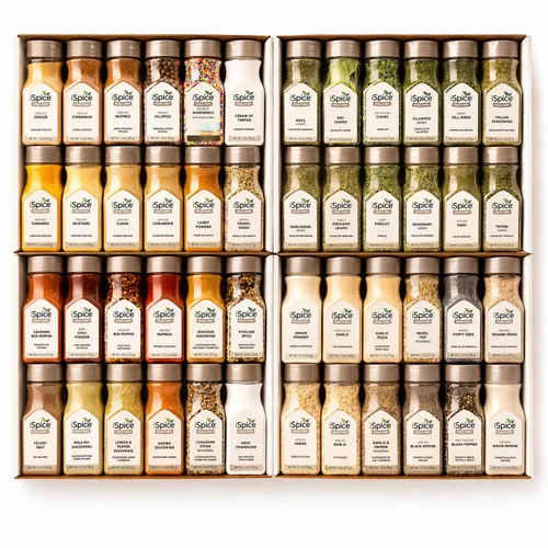 Vista 16 de iSpice Paquete de 24 Especias Gourmet - Colección Definitiva de Especias y Condimentos para Cocinar (Fusión de Cocina)