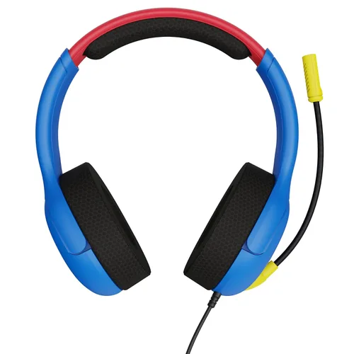 Vista 8 de PDP AIRLITE Headset with Mic for Nintendo SwitchLiteOLED - Mario Dash Blue