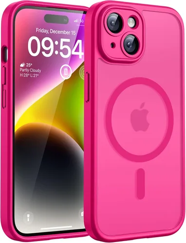 Vista 113 de TOCOL Funda para iPhone 11, compatible con Magsafe, protección completa de cámara, imanes integrados, protección contra caídas, funda translúcida