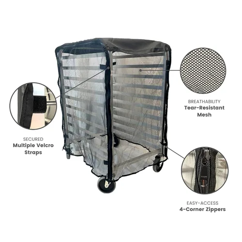 Vista 2 de Formosa Covers Cubierta para estante para bollos para pruebas, protección de almacenamiento para alimentos, pastelería, pan, bandeja de donas