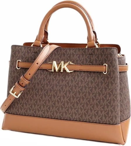 Vista 2 de Michael Kors Reed Bolso bandolera grande marrón con cinturón, Marrón