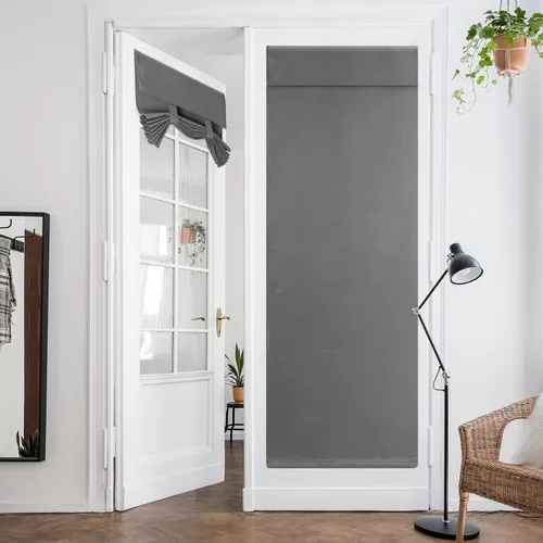 Vista 32 de HOMEIDEAS Cortinas Opacas para Aula para Puerta Principal, Cubierta de Ventana de Puerta de Aula, Persianas de Privacidad con Aislamiento Térmico