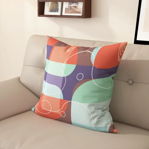 Vista 20 de Funda de almohada estampada, respaldo de dormitorio, almohada cuadrada con patrón de alce nórdico moderno, decoración para el hogar y la sala