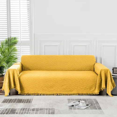 Vista 13 de MEETSKY Fundas para Sofá Cubiertas para Sofá Pequeño Fundas para Sofá para Loveseat/Silla/Futón Reclinable Protector de Sofá Lavable Decorativo