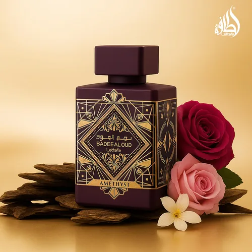 Vista 7 de Lattafa Bade'e Al Oud Amatista para Eau de Parfum en espray unisex, 3.4 onzas / 3.4 fl oz