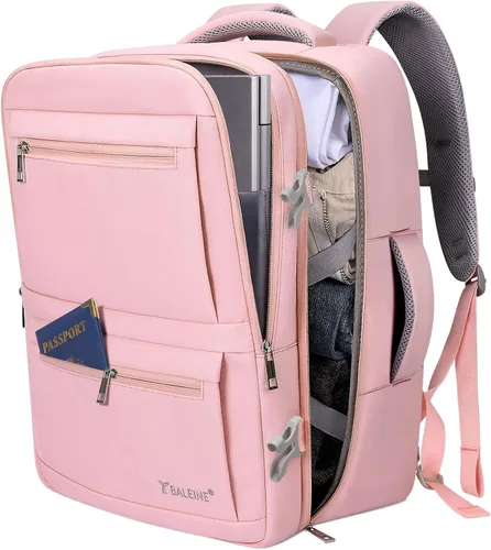 Vista 8 de BALEINE Mochila de Viaje para Mujeres y Hombres, Mochila Grande y Resistente de Equipaje de Mano para Laptop, Regalos para Negocios, Casual, Fin