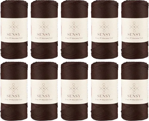 Vista 95 de Sensy Premium 2mm 229.5 metros de cuerda de poliéster 100% cordón de polipropileno Cordón de macramé 2mm Cordón para bolso de crochet Hilo