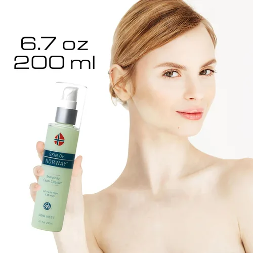 Vista 7 de Geir Ness Skin of Norway Limpiador facial energizante – Contiene algas árticas y minerales – Lavado facial hidratante de limpieza profunda