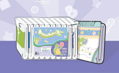 Vista 9 de ABUniverse AlphaGatorz - Pañales para adultos (paquete de 10) (M)