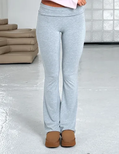 Vista 3 de Luckinbaby Pantalones ajustados acampanados para mujer, leggings plegables, elásticos, corte de bota, pantalones de yoga Y2K