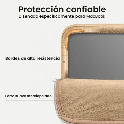Vista 4 de tomtoc 360 Protective Puffy Laptop Sleeve Kit for 13-inch MacBook Air 2026 Snowberg
