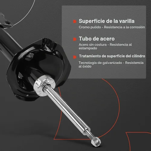 Vista 5 de A-Premium Par delantero (2) Amortiguadores compatibles con Nissan X-Trail 2005-2006