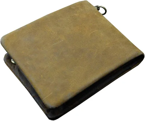 Vista 6 de clásico Biker Trucker motocicleta piel Bifold Snap portafolios wcadena L83