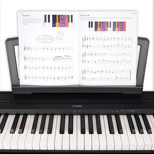 Vista 5 de QMG Piano Lessons Book 2: A Complete guide for Kids and Beginners; Color Coded Staff Notes; Designed and Printed in USA