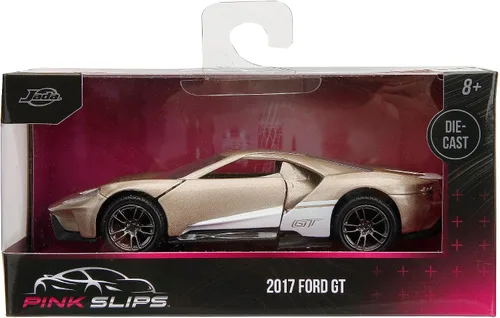 Vista 7 de Jada Pink Slips 1:32 W1 2017 Ford GT - Coche fundido a presión, juguetes para niños y adultos (oro metálico)