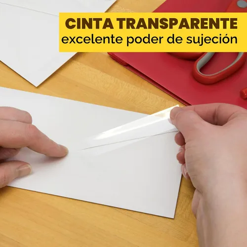 Vista 8 de Scotch cinta transparente de 3/4" x 850"., Transparente Cinta transparente versátil diseñada para uso en la oficina y el hogar