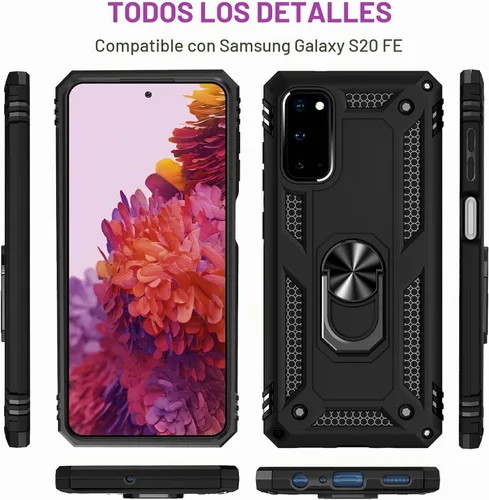 Vista 7 de Para Samsung Galaxy S20 FE 5G Funda con protector de pantalla, Funda protectora Galaxy S20 FE de grado militar resistente a golpes de uso intensivo