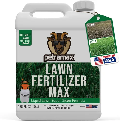 Vista 9 de Petra Max Fertilizante líquido para césped concentrado - Fertilizante líquido para césped, alimentos para césped - 16-4-8 alto contenido