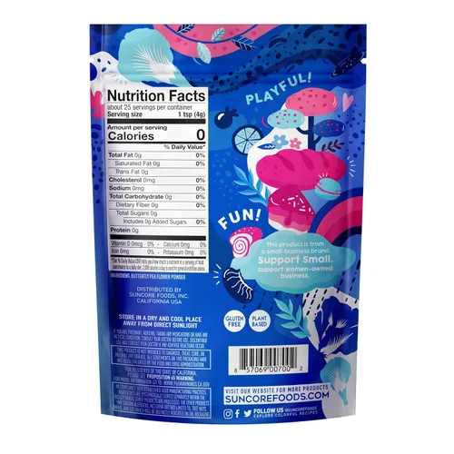 Vista 2 de Suncore Foods - Polvo de guisante de mariposa, vegano, resellable