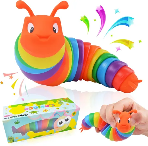 Vista 9 de Cevioce Juguete Fidget de Babosa, Juguetes Fidget de Babosa Sensorial para Niños y Adultos, 1 PC Juguetes Sensoriales para Autismo para Niños