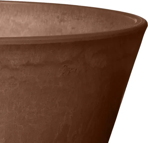 Vista 3 de Arcadia Garden Products PSW Pot Collection TD25C - Maceta compuesta de plástico/piedra/madera de bulbo poco profundo