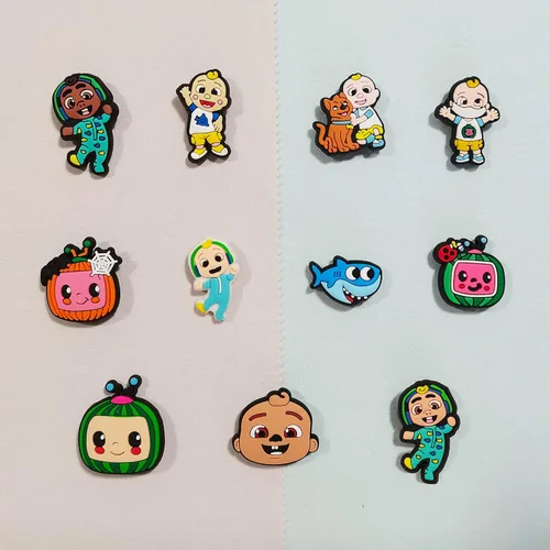 Vista 4 de 11 dijes para zapatos, dijes para zapatos para decoración de zuecos, dijes de PVC de dibujos animados, bonitos patrones de decoración de zapatos